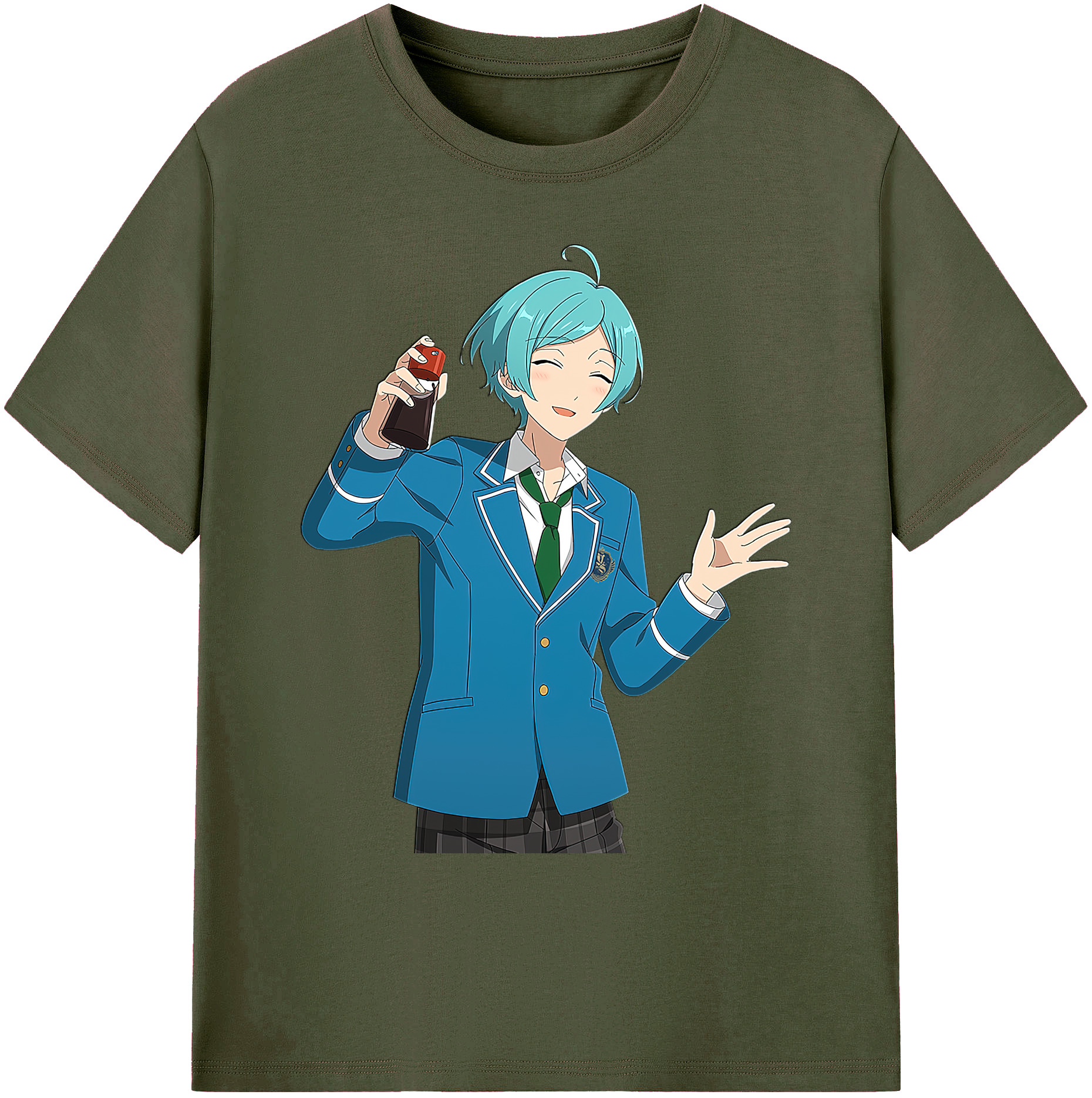 （画像用） あんさんぶるスターズ! Ensemble Stars 綿100％ メンズ半袖Tシャツ｜肌触りやわらか＆通気性
